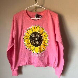 Simply Southern Pink Sunflower Top